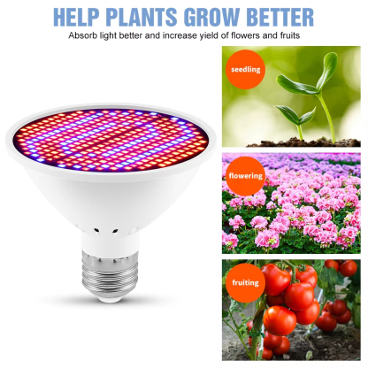 E27/E26 LED Plants Grow Light Full Spectrum Spotlights Bulb Indoor Flower Seeds Cultivation Vegetable Growth Box Lamp AC 85-265V - Image 6