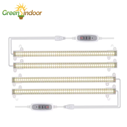 Indoor Led Grow Light Strips 40W Phytolamp for Plants 4Pcs Bars Full Spectrum White Led Timer Phyto Lamp Hydroponic Dimmable Bar - Image 2