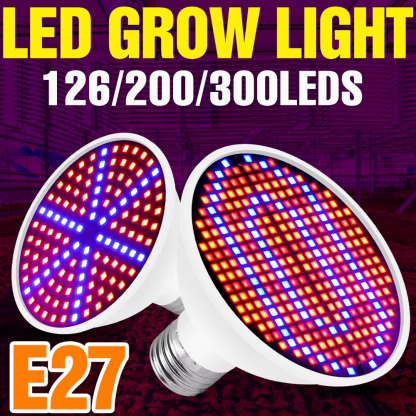 E27/E26 LED Plants Grow Light Full Spectrum Spotlights Bulb Indoor Flower Seeds Cultivation Vegetable Growth Box Lamp AC 85-265V - Image 2