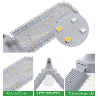 Led Grow Light Full Spectrum E27 Folding Plant Grow Light AC110V 220V Phyto Lamp for Indoor Vegetable Flower Seedling - Image 5