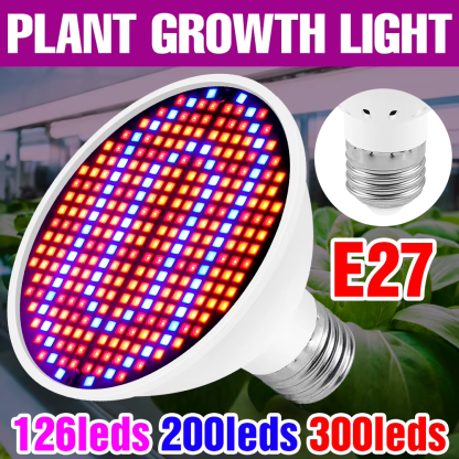 E27 LED Plant Growing Lamp E14 LED Grow Light Full Spectrum Bulb GU10 48 60 80 126 200Leds Greenhouse MR16 Phyto Lamp B22 - Image 2
