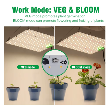 Dimmable Full Spectrum LED Grow Light SAMSUNG LM281B Chip Quantum Lamp 65W 85W 100W 120W 150W Lamp for Plant with VEG/BLOOM Mode - Image 6