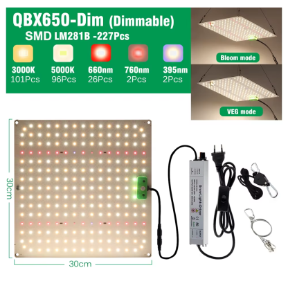 Dimmable Full Spectrum LED Grow Light SAMSUNG LM281B Chip Quantum Lamp 65W 85W 100W 120W 150W Lamp for Plant with VEG/BLOOM Mode - Image 10