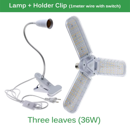 Led Grow Light Full Spectrum E27 Folding Plant Grow Light AC110V 220V Phyto Lamp for Indoor Vegetable Flower Seedling - Image 14
