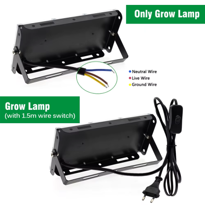 Full Spectrum LED Grow Light with Stand AC220V Phyto Lamp with On/Off Switch for Greenhouse Hydroponic Plant Growth Lighting - Image 7