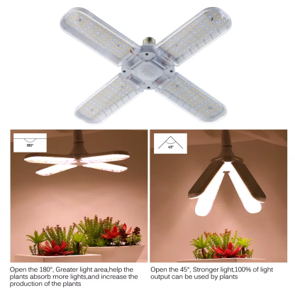 Led Grow Light Full Spectrum E27 Folding Plant Grow Light AC110V 220V Phyto Lamp for Indoor Vegetable Flower Seedling - Image 3