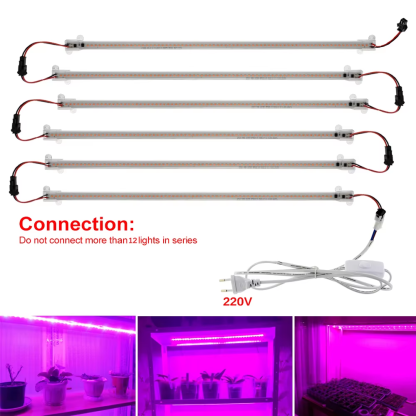 LED Grow Light 220V Full Spectrum LED Bar Lamp for Plants High Luminous Efficiency Phytolamps for Seedlings Greenhouse Grow Tent - Image 6