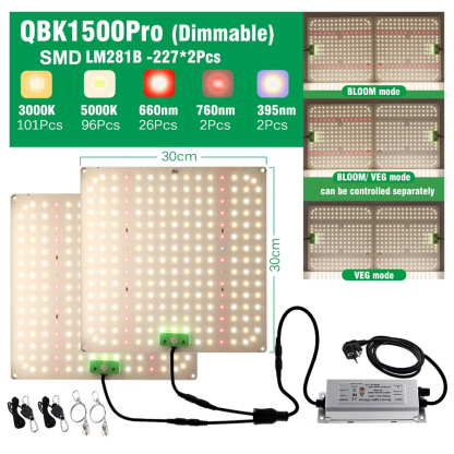 Dimmable Full Spectrum LED Grow Light SAMSUNG LM281B Chip Quantum Lamp 65W 85W 100W 120W 150W Lamp for Plant with VEG/BLOOM Mode - Image 11