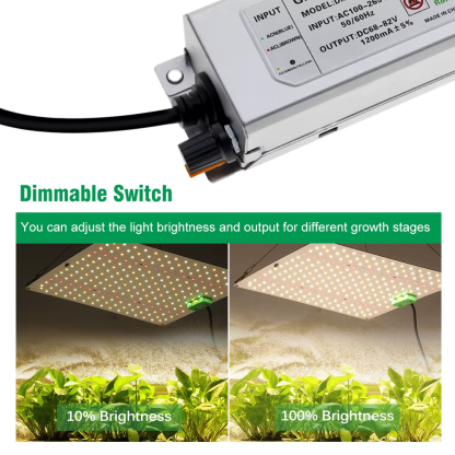 Dimmable Full Spectrum LED Grow Light SAMSUNG LM281B Chip Quantum Lamp 65W 85W 100W 120W 150W Lamp for Plant with VEG/BLOOM Mode - Image 5