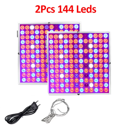 2Pcs Led Grow Lights 500W 100W Full Spectrum Phyto Lamp for Plants Red Blue White IR UV Led for Indoor Plants Flowers Growing