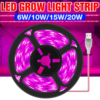 LED Full Spectrum Phyto Lamp USB 5V Grow Light Strip 0.5M 1M 2M 3M 2835 SMD Plants Flowers LED Greenhouse Cultivo Hydroponic - Image 2
