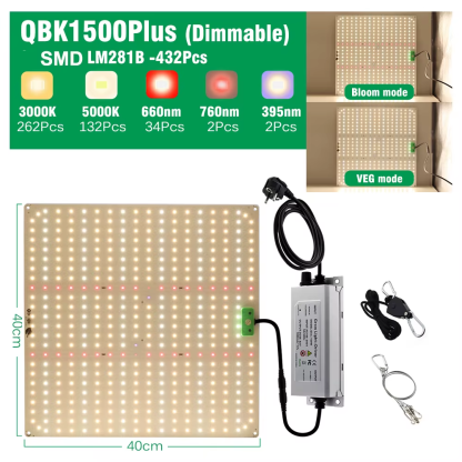 Dimmable Full Spectrum LED Grow Light SAMSUNG LM281B Chip Quantum Lamp 65W 85W 100W 120W 150W Lamp for Plant with VEG/BLOOM Mode - Image 9