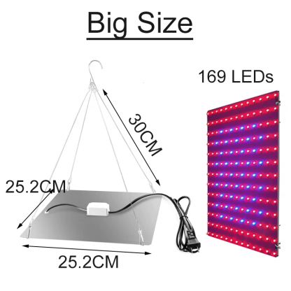 LED Plant Grow Light 1000W/2000W Full Spectrum Hydroponic Growing Lamp Plants Phyto Veg Flower Indoor Ultrathin Panel Phytolamp - Image 8