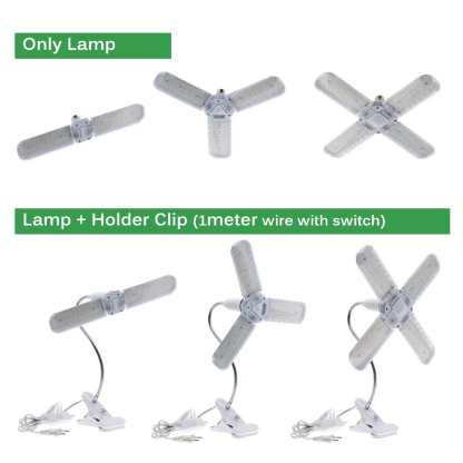 Led Grow Light Full Spectrum E27 Folding Plant Grow Light AC110V 220V Phyto Lamp for Indoor Vegetable Flower Seedling - Image 6