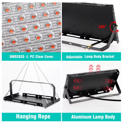 LED Grow Light Phyto Lamp 220V Full Spectrum for Greenhouse Hydroponic Plants 50W 100W 200W Growing Lamp Standing for Seedlings - Image 7