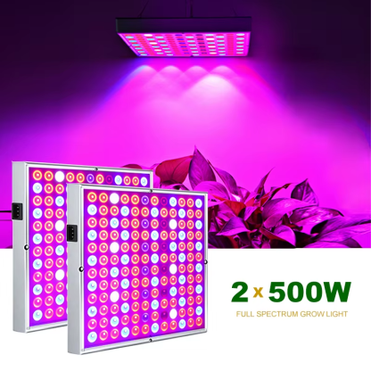 2Pcs Led Grow Lights 500W 100W Full Spectrum Phyto Lamp for Plants Red Blue White IR UV Led for Indoor Plants Flowers Growing - Image 2
