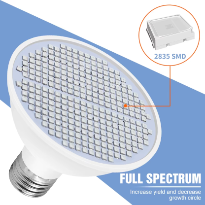 E27/E26 LED Plants Grow Light Full Spectrum Spotlights Bulb Indoor Flower Seeds Cultivation Vegetable Growth Box Lamp AC 85-265V - Image 3