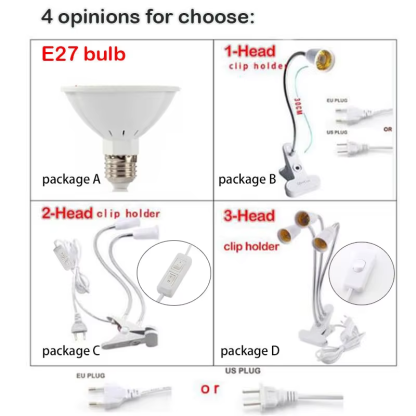 Full Spectrum 200 LED Plant Grow Light Phytolamp Yellow Fitolamp Indoor Vegs Cultivo Growbox Home Flower Plants Greenhouse - Image 7
