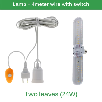 Led Grow Light Full Spectrum E27 Folding Plant Grow Light AC110V 220V Phyto Lamp for Indoor Vegetable Flower Seedling - Image 10