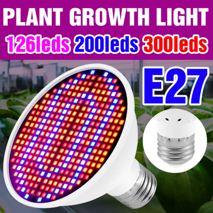 Led Grow Light E27 Full Spectrum Phyto Lamp Plant Bulb Growth Light Hydroponics 126 200 300Led Greenhouse Lamp Grow Tent 85-265V - Image 2