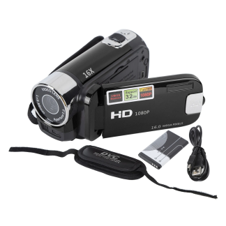 2.7In Camera 4K Camera Vlogging Camera 4K 48MP DV Camera 2.7In TFT Rotatable Screen 16X Digital Zoom Video Camera with USB Cable